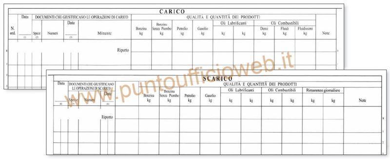 Registro Oli Minerali Mod A Punto Ufficio Web