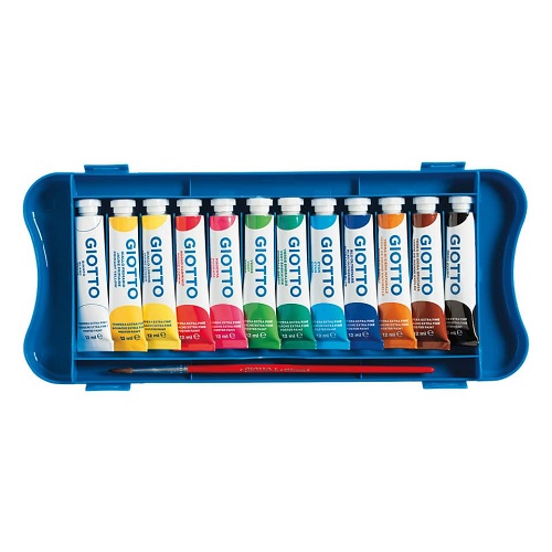 Tempera Giotto 12 colori 12 ml