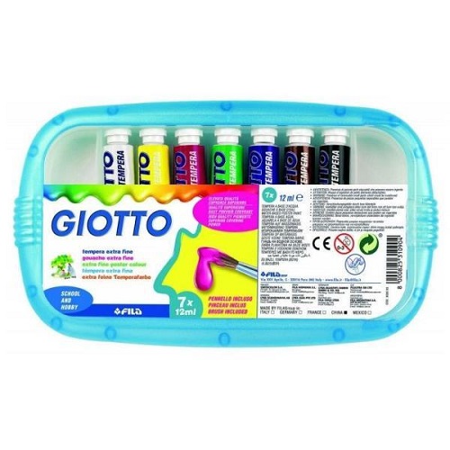 Tempera Giotto 7 colori 12 ml
