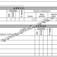 Registro arrivi e partenze alberghi DATA UFFICIO