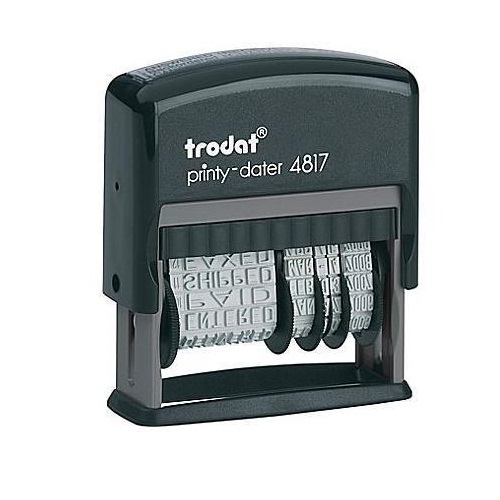 Timbro data con scritte Trodat 4817