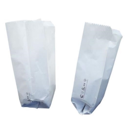 Sacchetti carta bianchi 19x38 cm con soffietti per alimenti